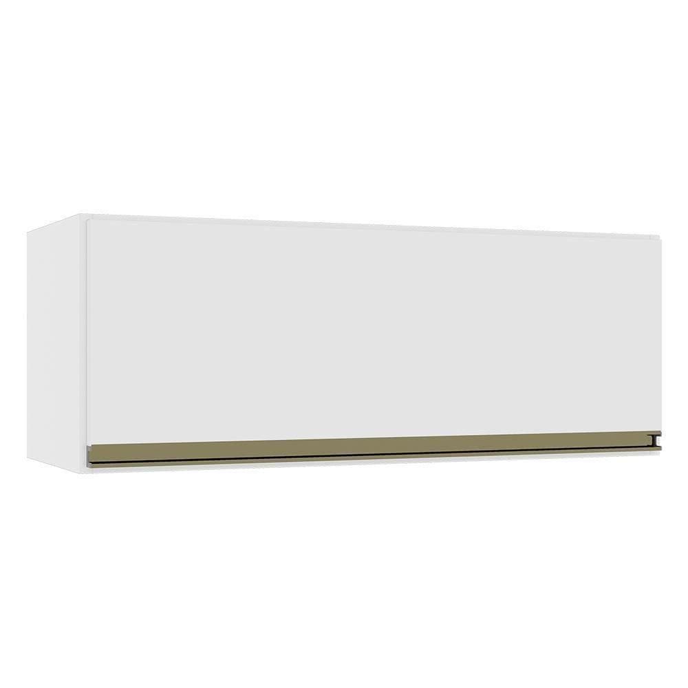 Armário Aéreo Geladeira Dinamarca 80cm 1 Porta Branco - Indékes Branco