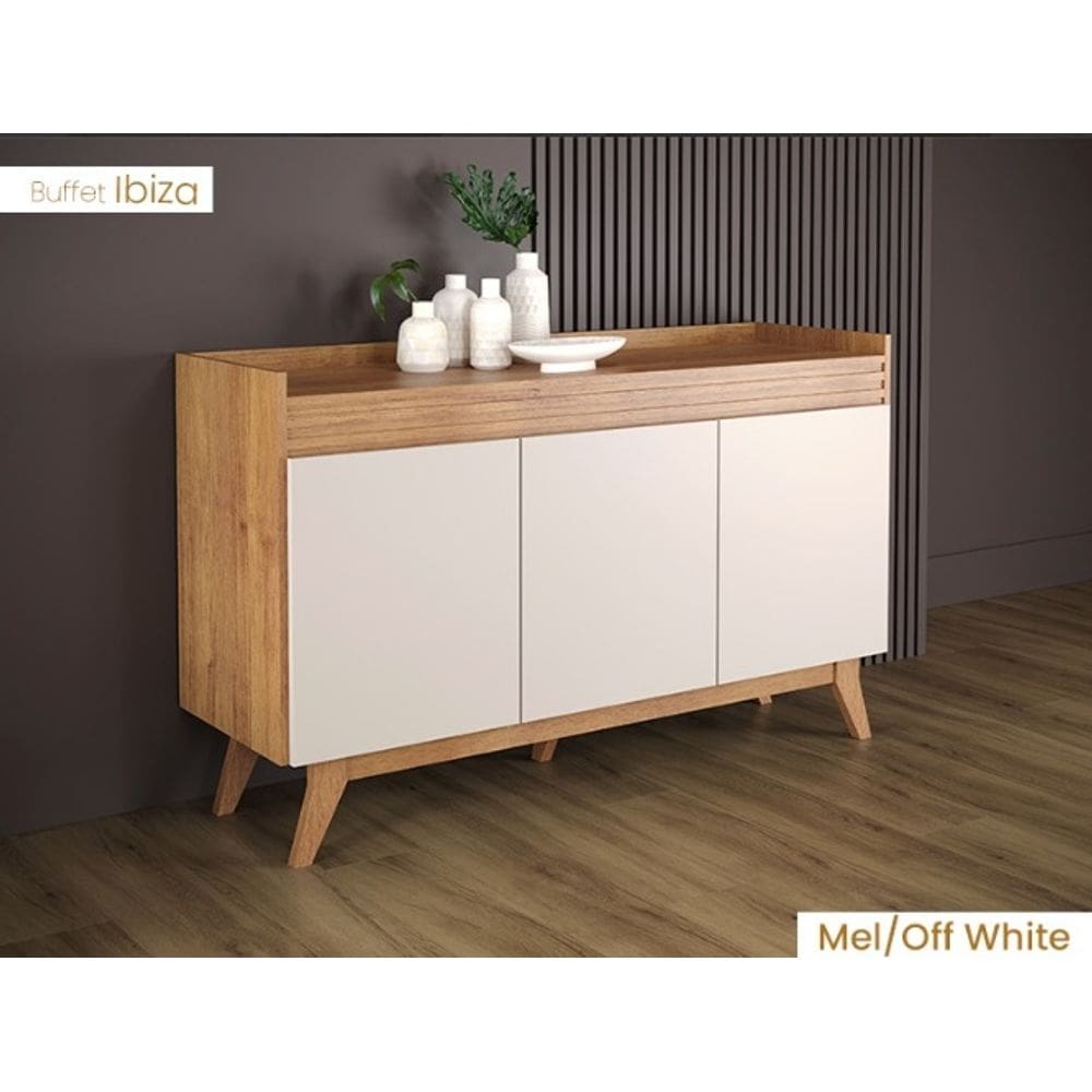 Buffet 1,33m Bege/Off White