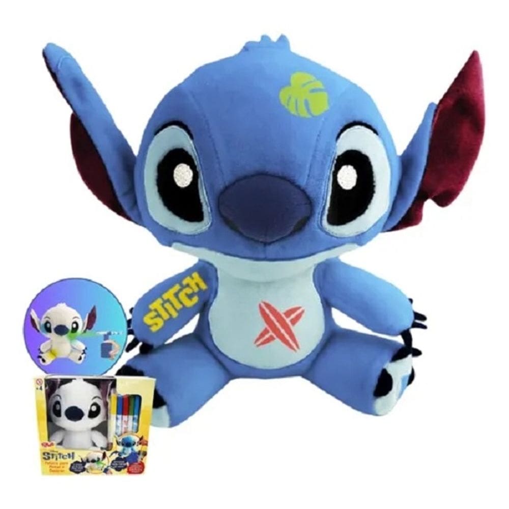 Pelúcia Stitch Disney 18 Cm Pintar e Decorar -  Lavável Reutilizável – Toyng