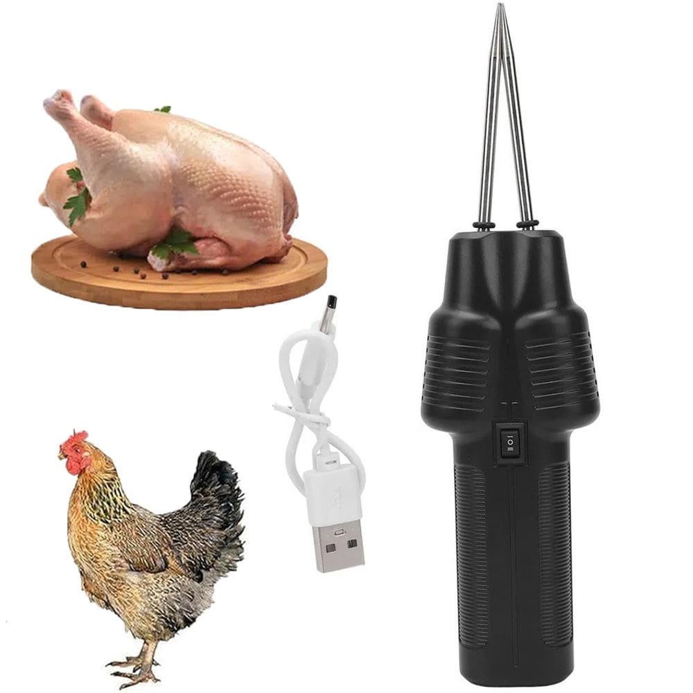 Depenador Eletrico Galo Galinha Frango Aves Tira Penas Ganso Peru USB Recarregavel Cozinha Fazenda
