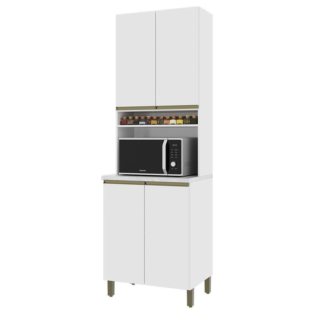 Torre Quente Dinamarca 70cm 1 Forno 4 Portas Branco - Indékes Branco