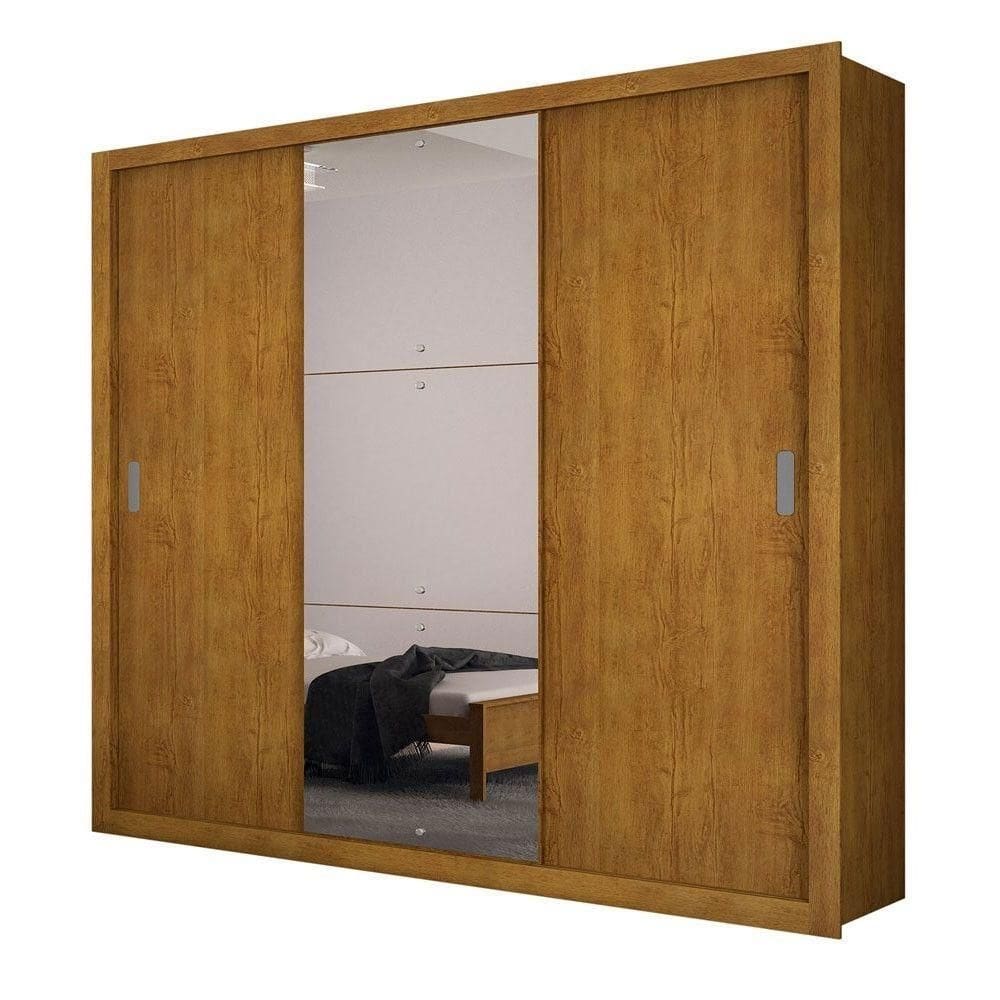 Guarda Roupa Casal Veneza Luxo Com 3 Portas Rufato Imbuia