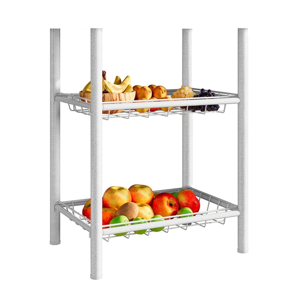 Fruteira s/ Tampo Granito 2 Cestos Aço Carbono Carol