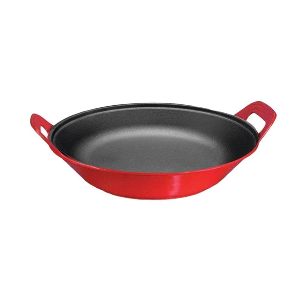 Panela Mineira Risoto Vermelha de Ferro Fundido 32cm 2,5L