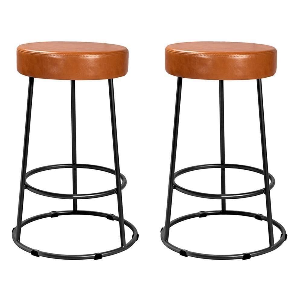 Kit 2 Banquetas Roma 70cm Couríssimo Amarula - Salaone Amarula