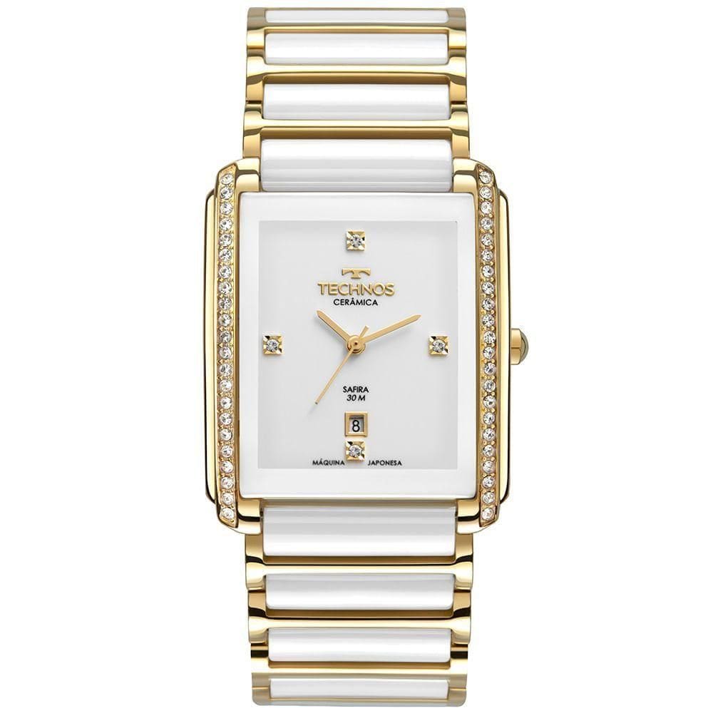 Relógio Technos Feminino Ceramic-saphire Dourado - Gn10ax-4b Gn10ax-4b
