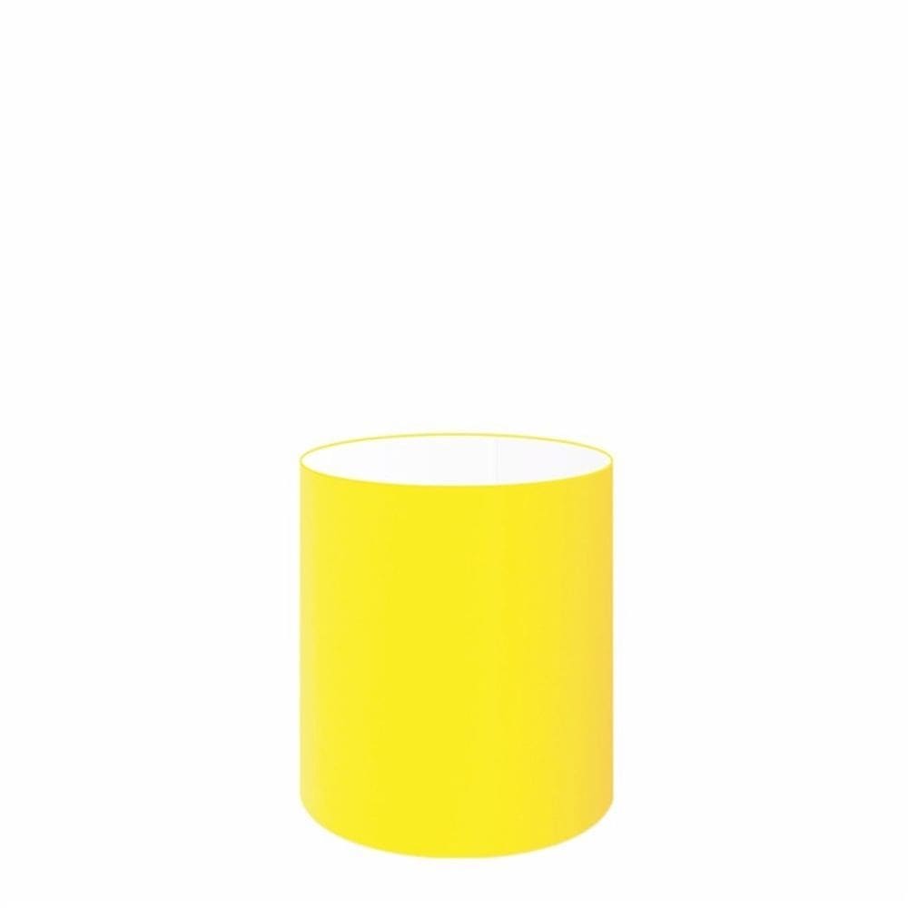 Cúpula em Tecido Cilindrica Abajur Luminária Cp-2009 13x15cm Amarelo