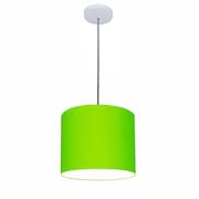 Lustre Luminária Pendente Vivare Free Lux PE-4106BR Cúpula em Tecido 20x25cm
