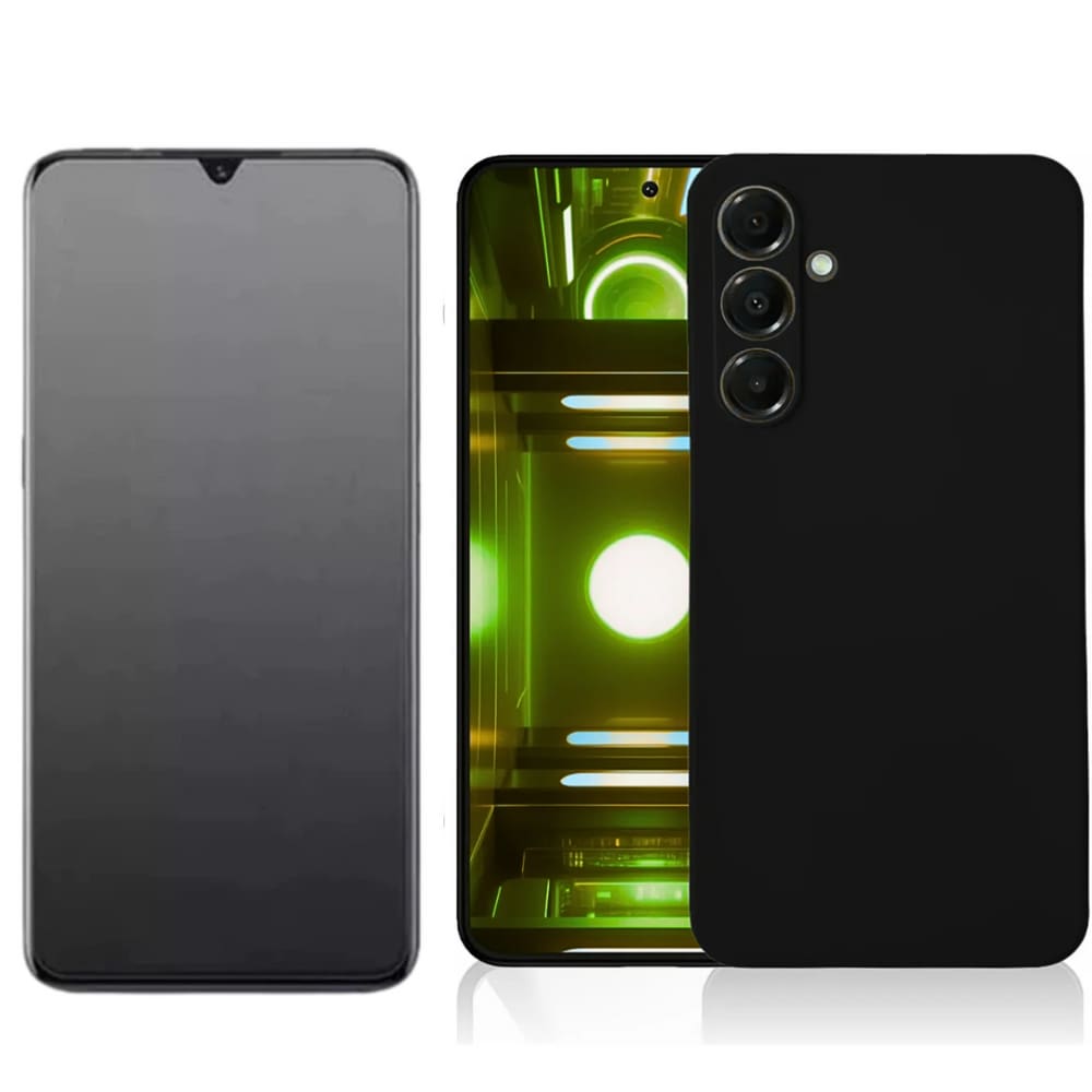 Capa Preta Para Galaxy A16 + Película Fosca Anti Digital - Armyshield