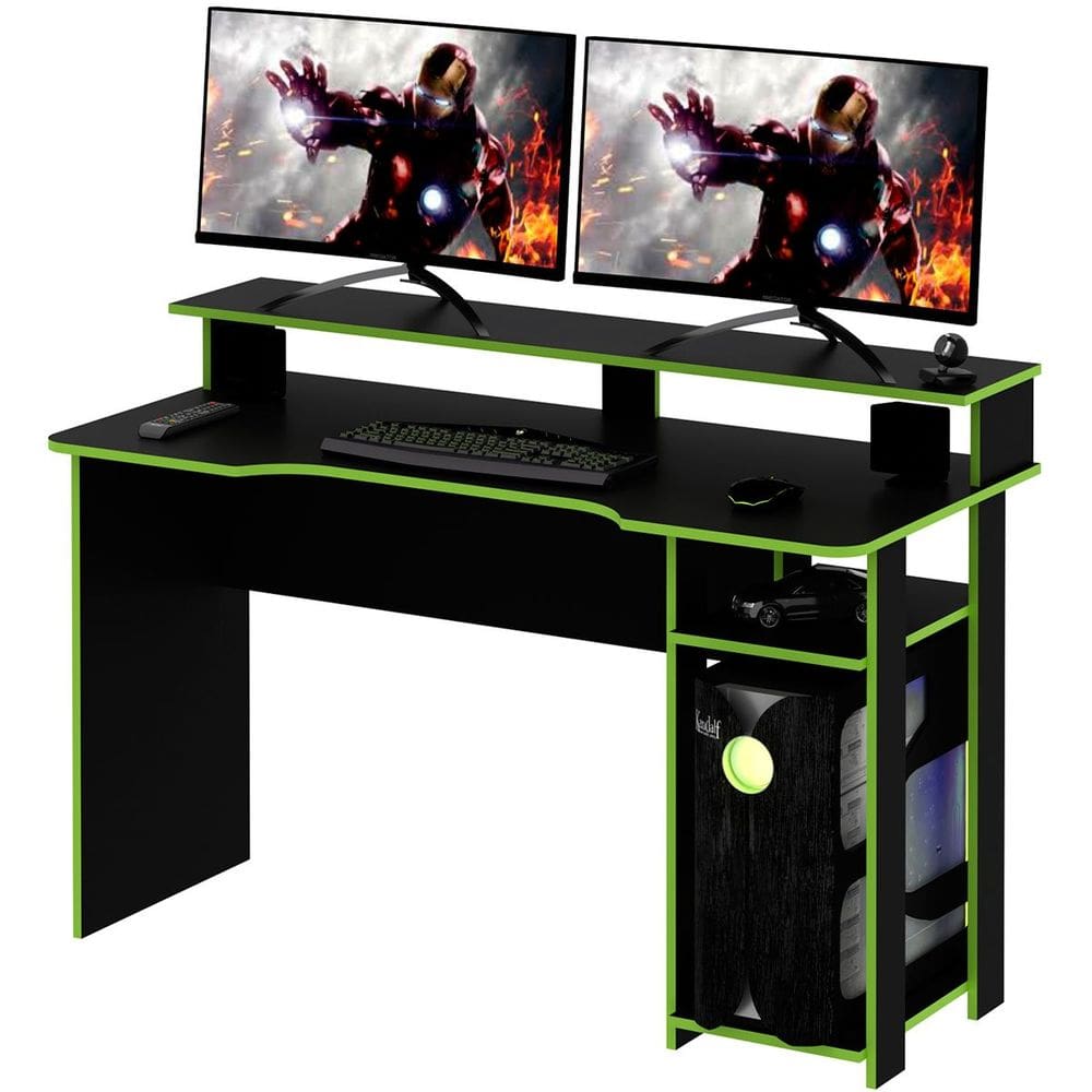 Mesa para Computador Gamer Espaço para 2 Monitores e CPU
