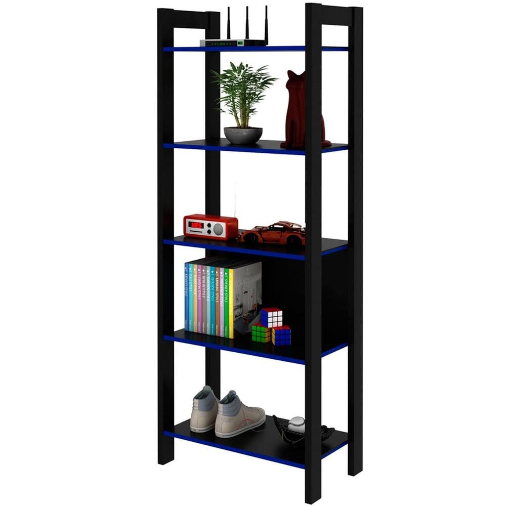 Estante Multiuso Gamer Livreiro Office 5 Prateleiras
