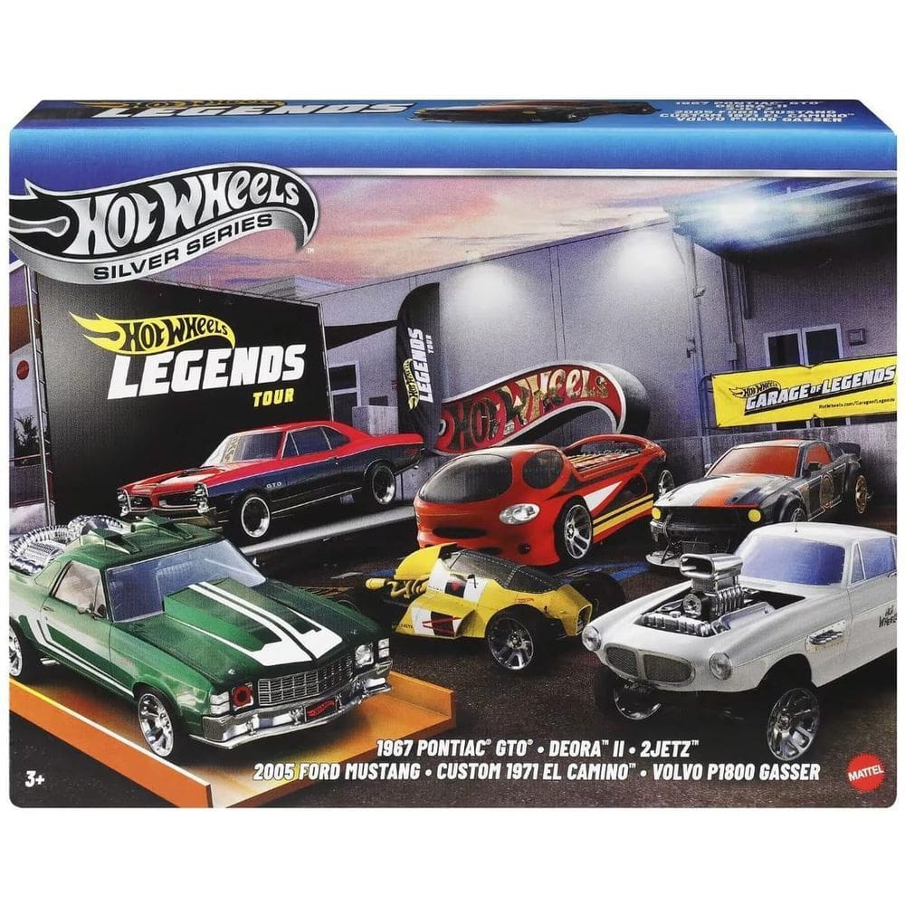 Conjunto 6 Carrinhos Hot Wheels Legends Silver Series 2025
