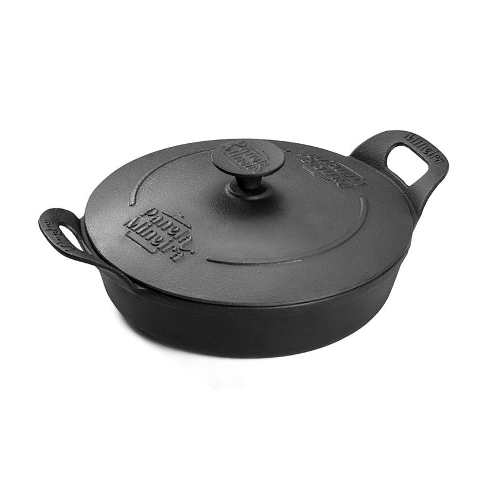 Travessa Estilo Redonda Tampa Ferro Panela Mineira 22cm 1,7L