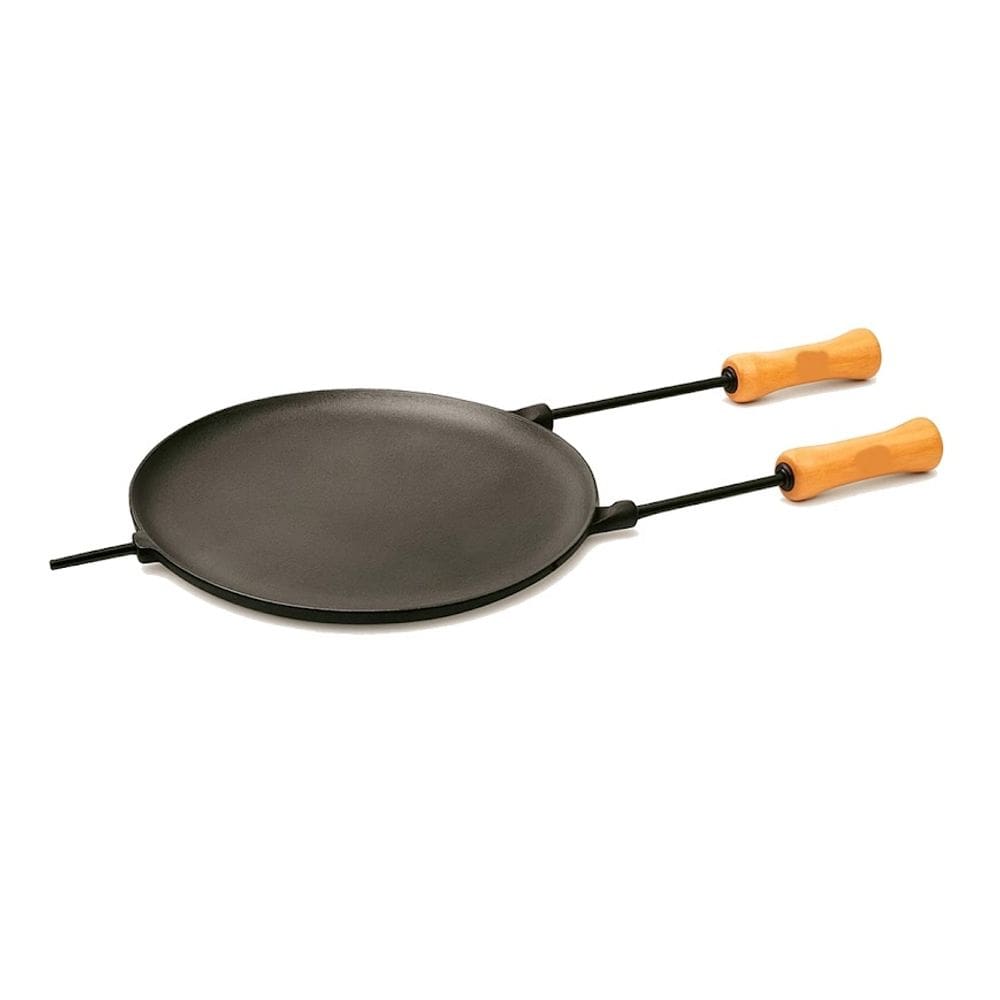 Chapa Disco Redonda Ferro Fundido e Cabo Panela Mineira 35cm