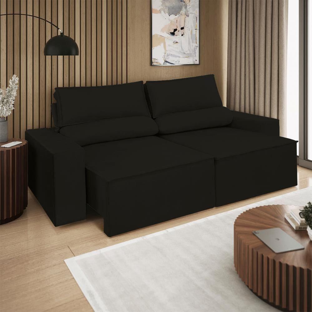 Sofá Retrátil/Reclinável 1,50m Confortável Balaqui Decor