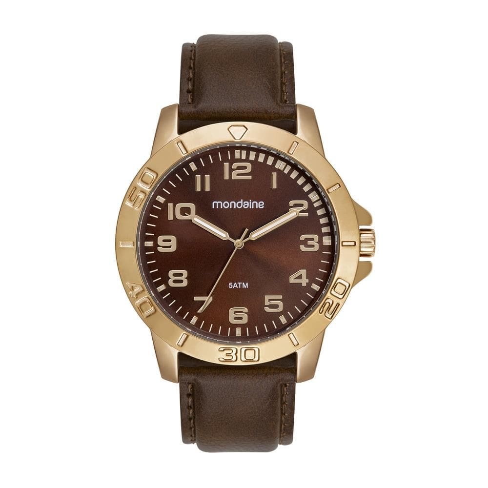 Relogio Mondaine Masculino Ref: 99810gpmvdh2 Casual Dourado