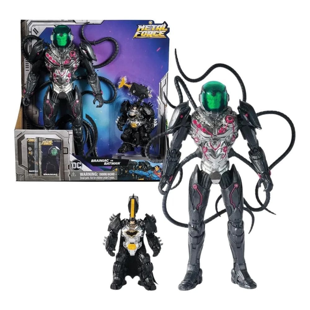 Boneco Brainiac Vs Batman Dc Comics Metal Force Sunny
