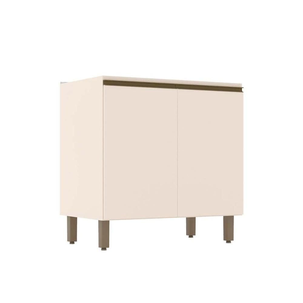 Balcão de Cozinha Connect c/ 2 Portas s/Tampo 80x52x81cm Off White - Henn