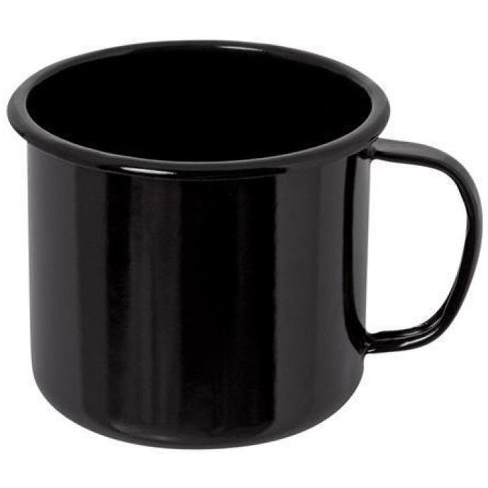 Caneca Esmaltada Mãe Ágata Ewel 0,160L - Preto