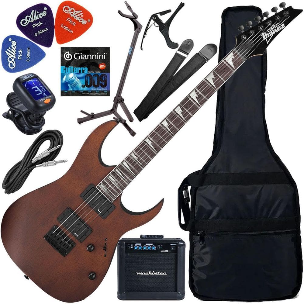 Kit Guitarra Ibanez Grg121 Dx Hh Walnut Flat Wnf Gx03