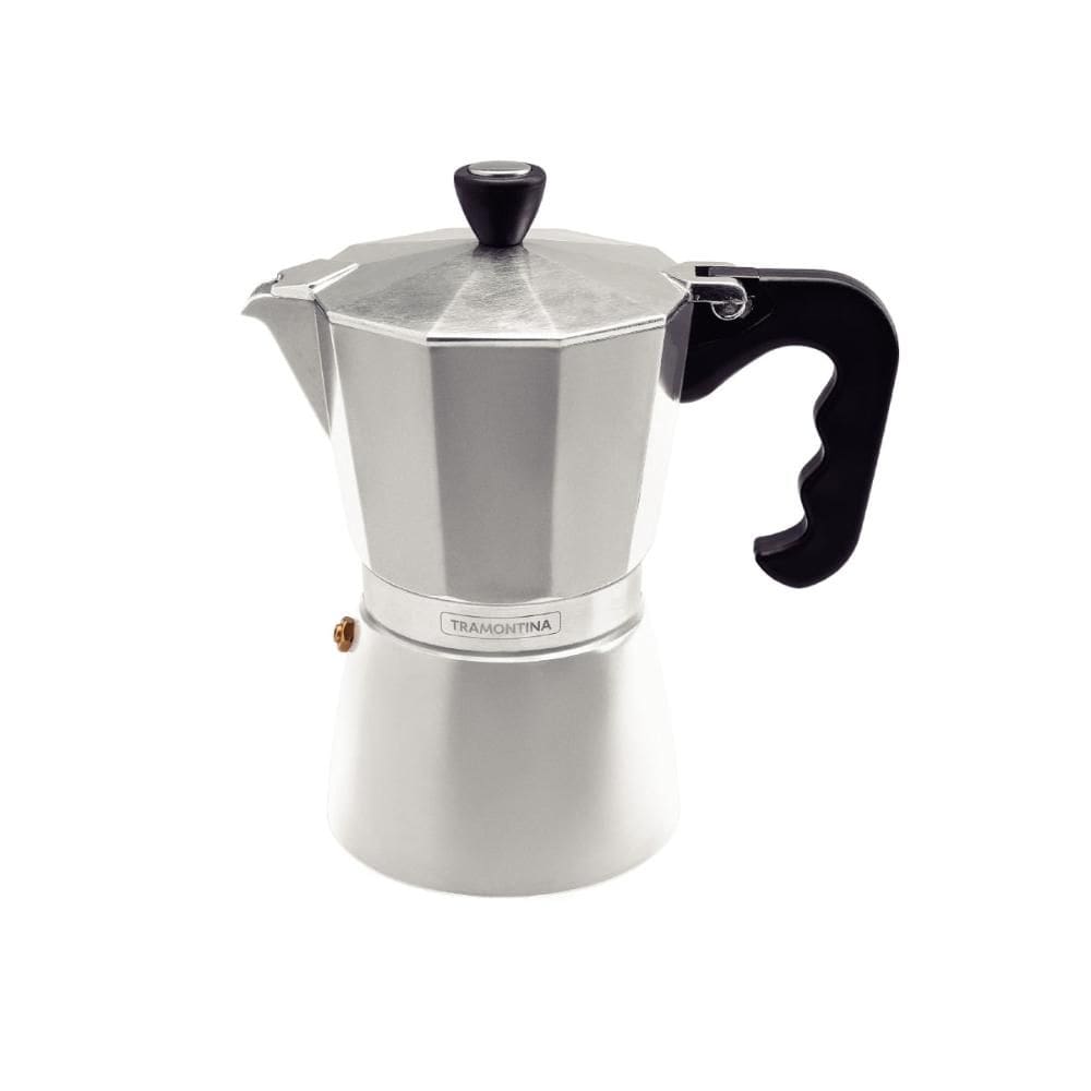 Cafeteira Expresso Italiana Tramontina em Alumínio com Cabo em Nylon 320 ml