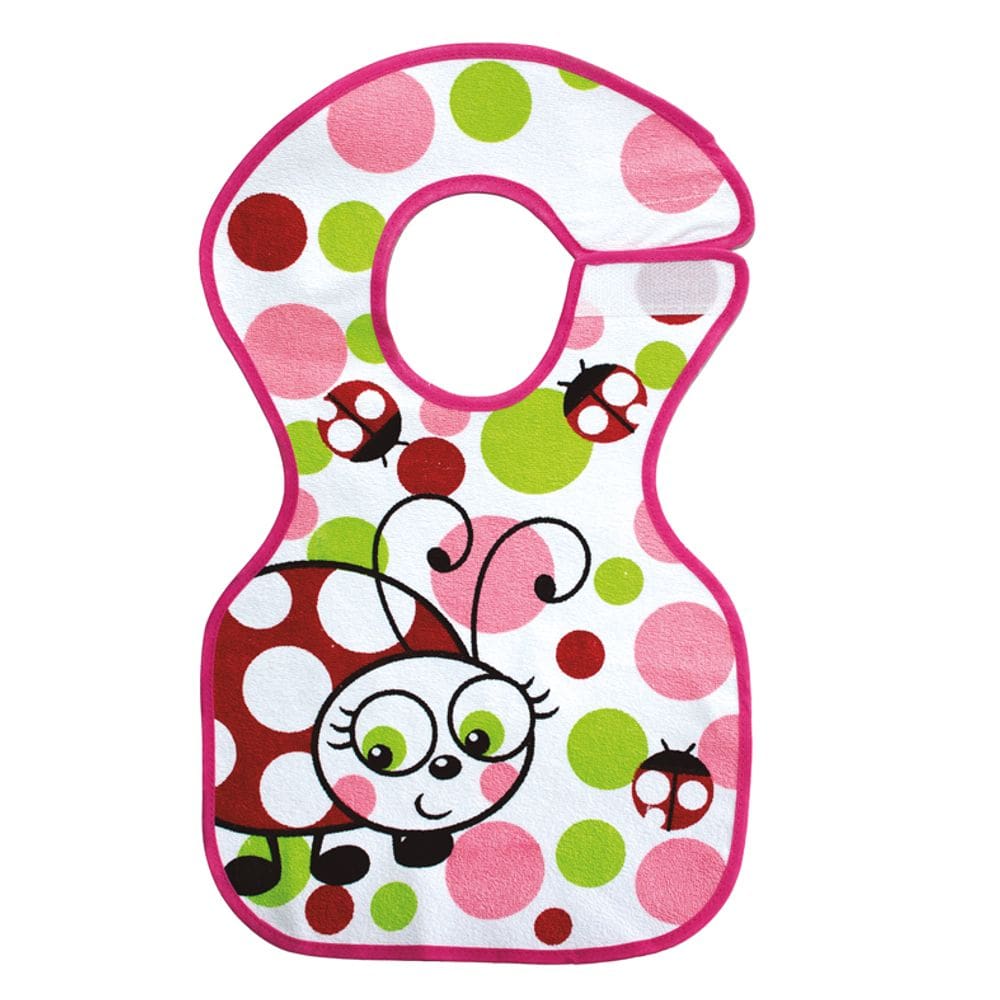 Babador Impermeável Estampado Joaninha -Bia Baby