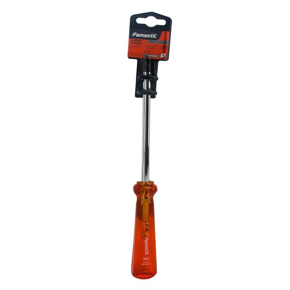 Chave Philips Famastil Ponta Imantada Cromo Vanádio 5/16 x 6P