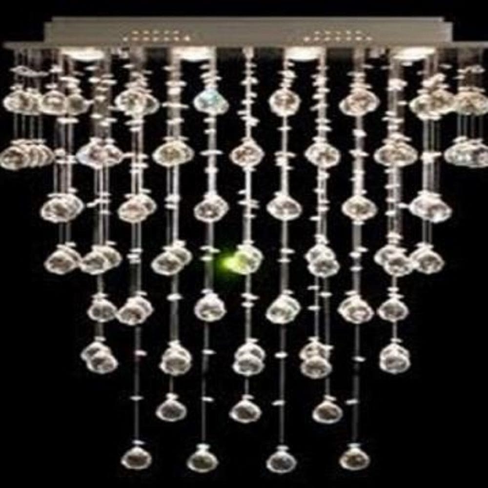Lustre para sala, cozinha, sala de jantar, hall, escritório Cristal Base 18x70