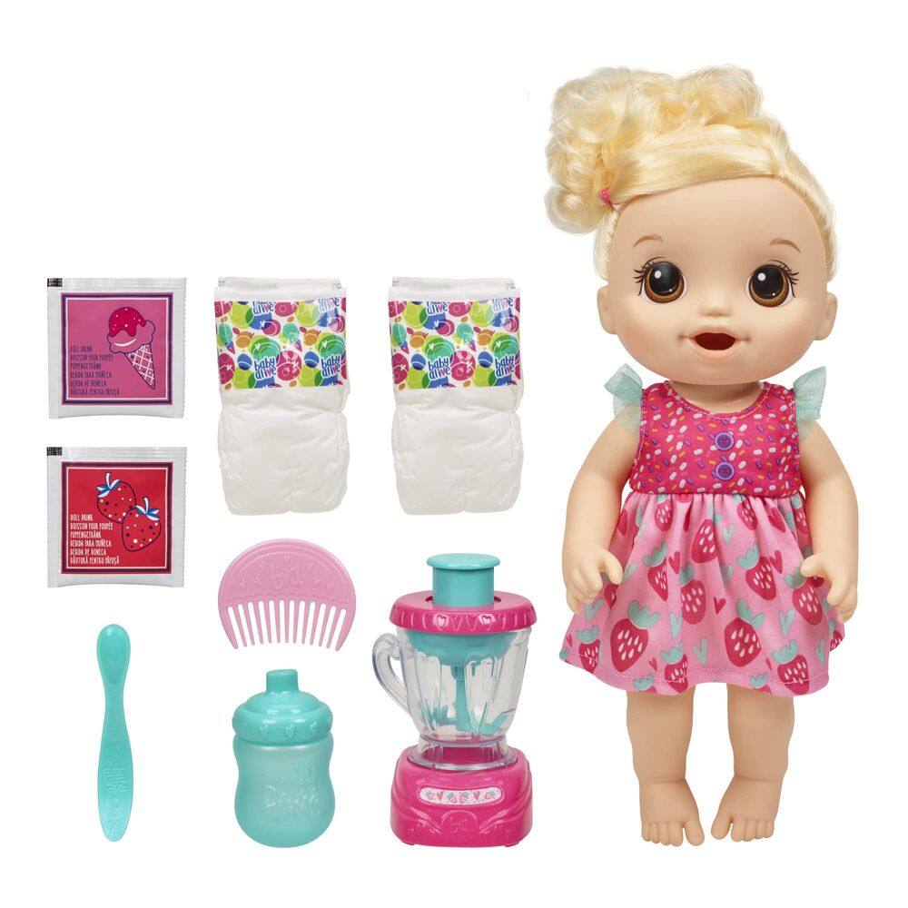 Baby Doll Baby Alive Magical Mixer Strawberry Shake de 3 anos ou mais