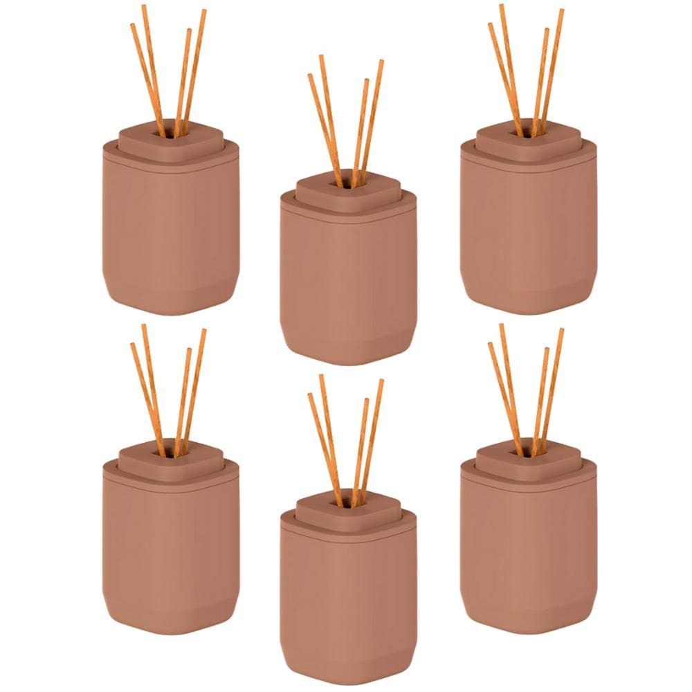 6x Aromatizador Ambiente Difusor OU Aura 380ml Marrom
