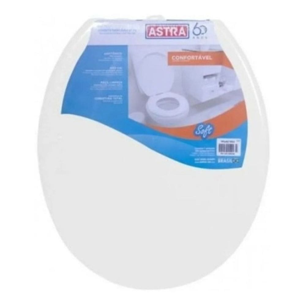 Assento Sanitário Soft Astra Tampa Convencional Universal