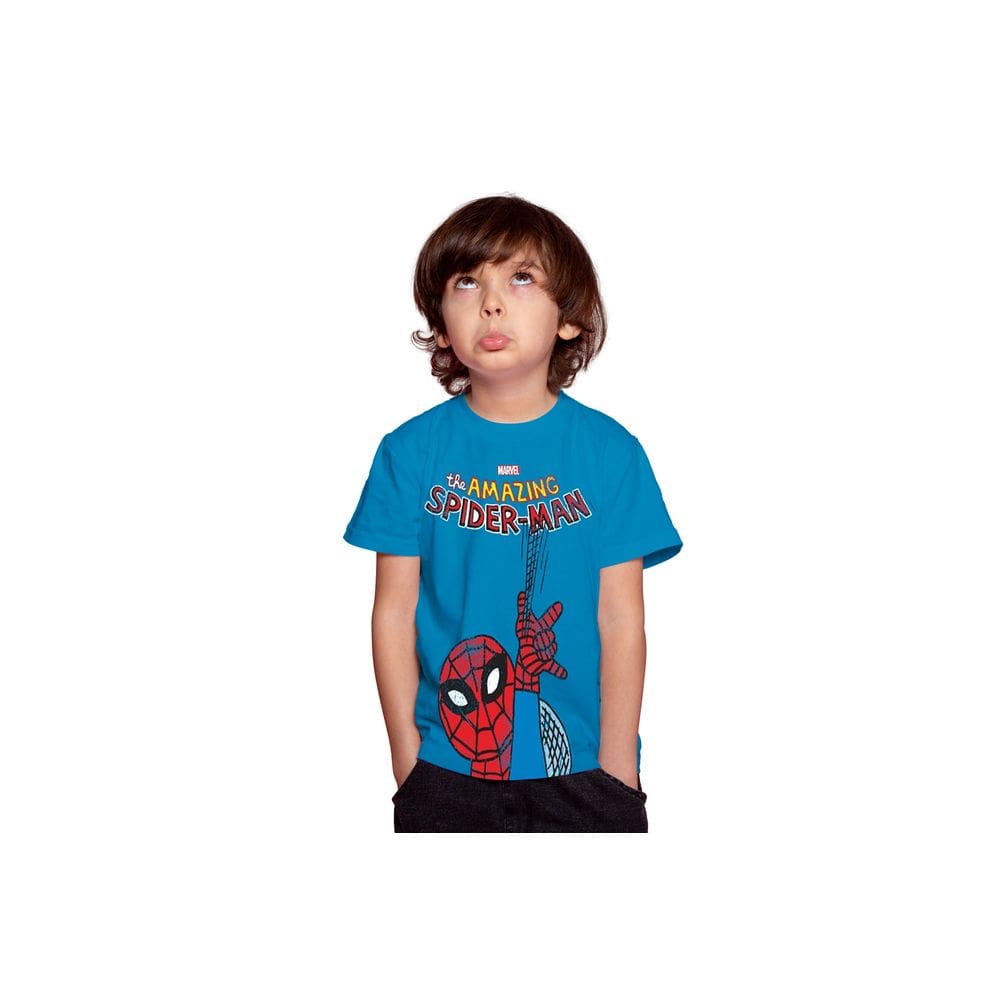 Camiseta Infantil Marvel - Homem Aranha Teia
