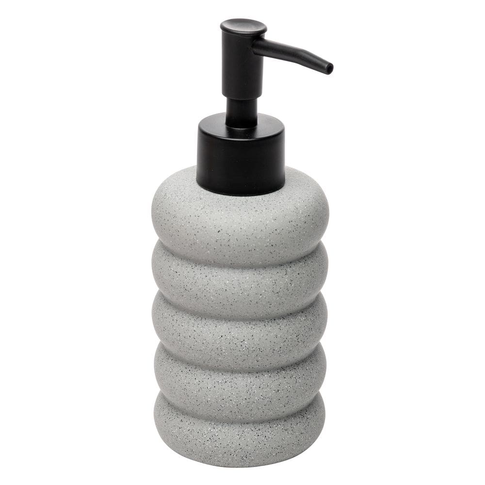 Porta Sabonete Liquido Elipse 280Ml Cinza Ceramica