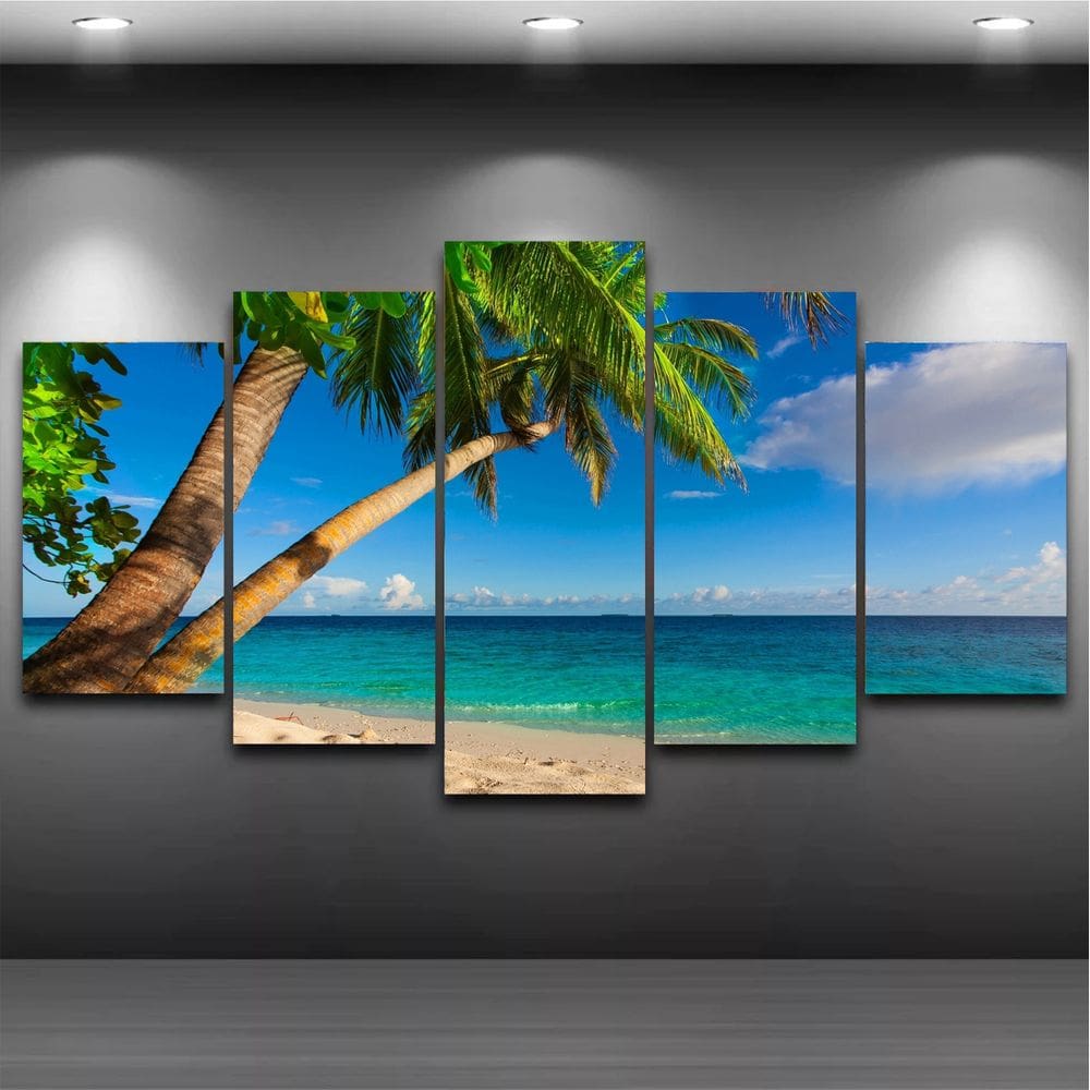 Quadros Decorativos MDF 120x70cm - 5 Peças - Limpeza Fácil