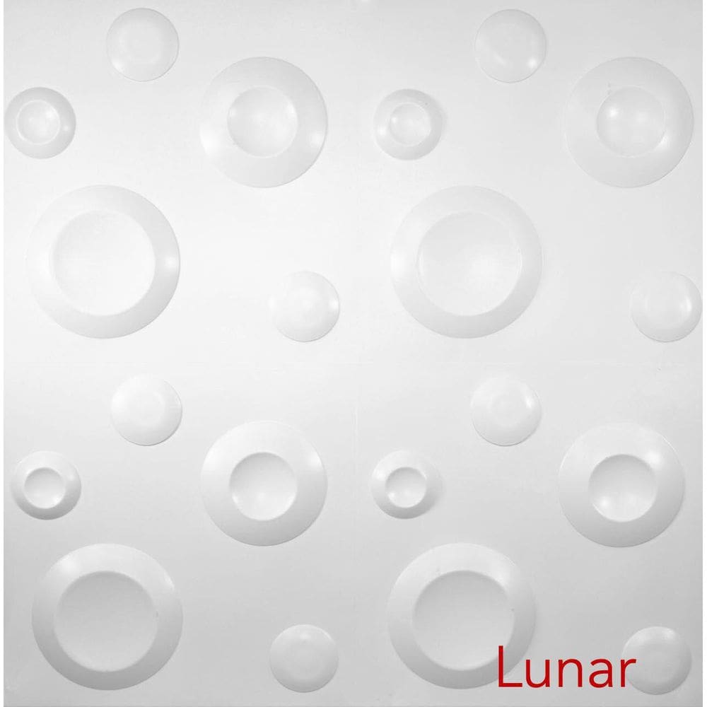 Revestimento de parede placa 3d modelo lunar placa 50cmx50cm