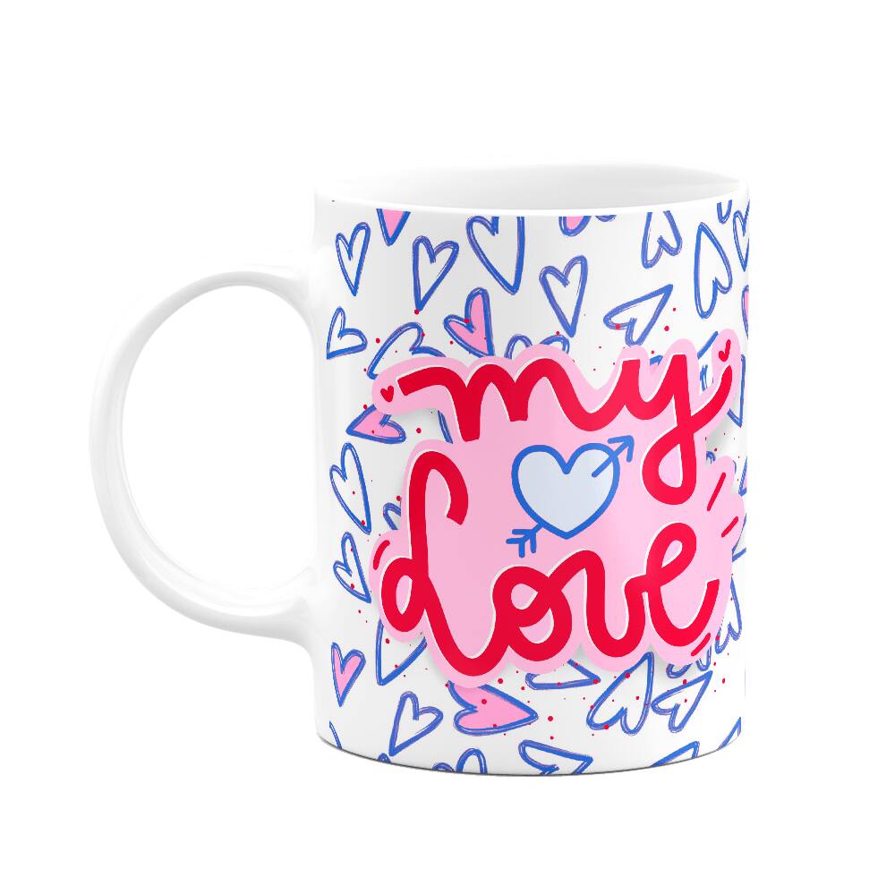 Caneca Namorados - My love - Minha eterna namorada
