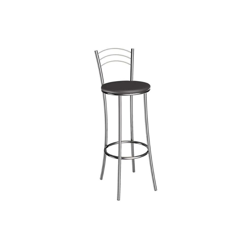 Banqueta Sala de Jantar Petra 1B700CR Aço 1 Un Cromado/ano Preto - Kappesberg
