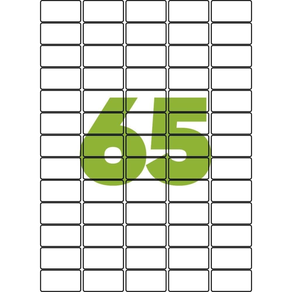 Etiqueta A4 A4351 100fls 21,2x38,2mm 6.500unid - Maxprint