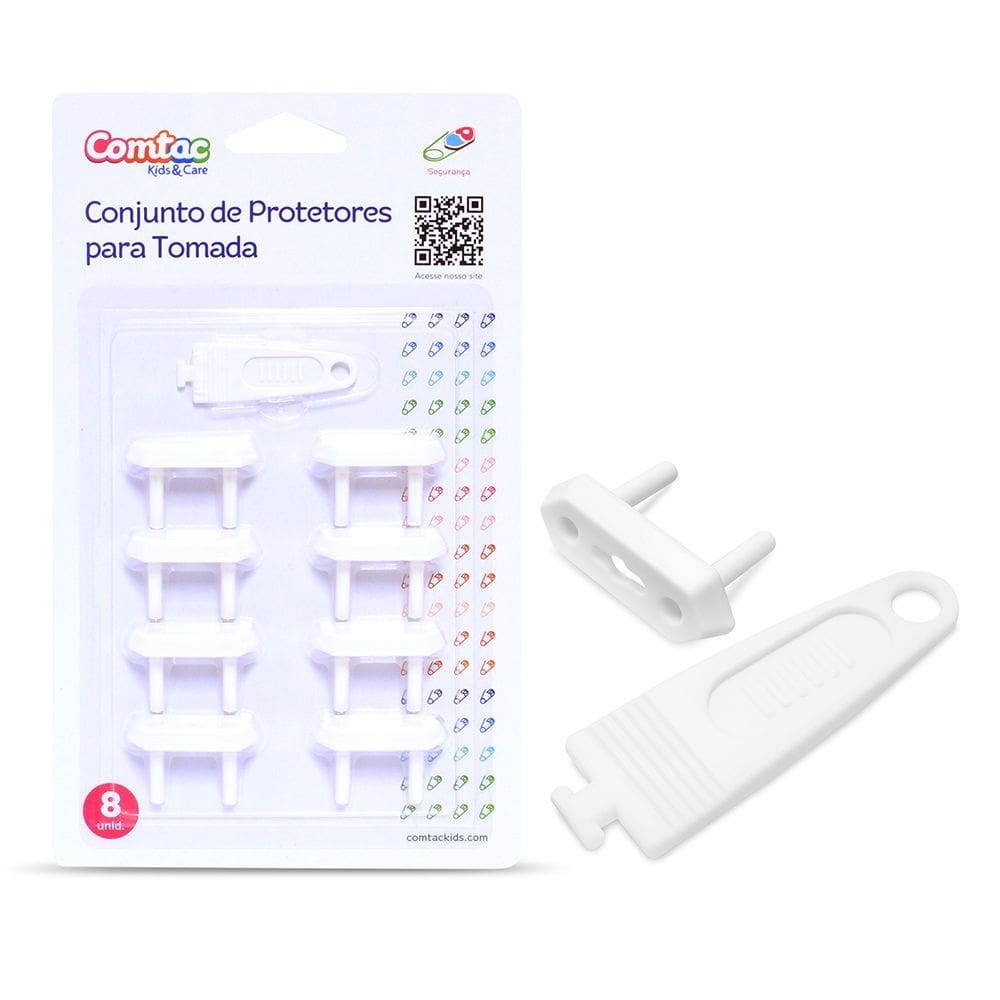 Conjunto de Protetores Para Tomada Comtac Kids 4135