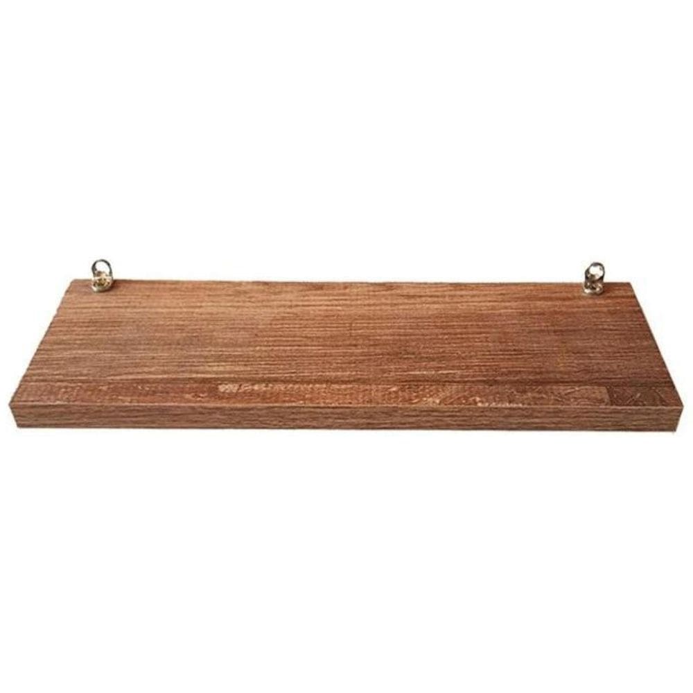 Kit 4 Prateleiras 30X10 Madeirado Decoração Marrom