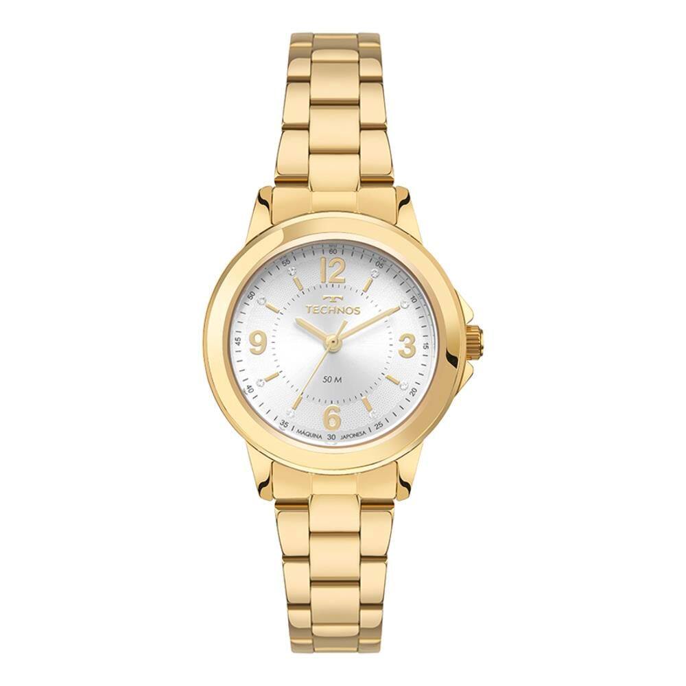 Relógio Technos Feminino Ref: 2036nbd/1k Elegance Dourado