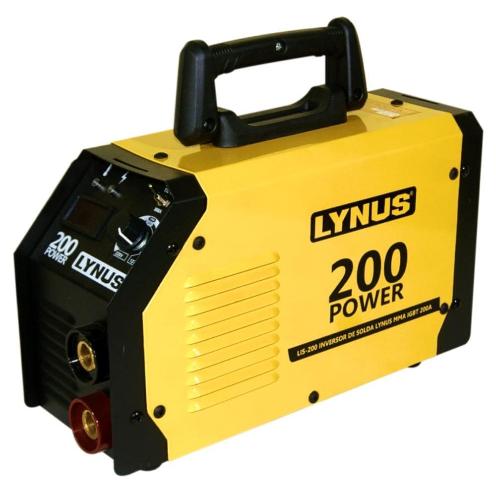 Inversor Maquina de Solda Eletrodo Lynus LIS-200 200A Bivolt