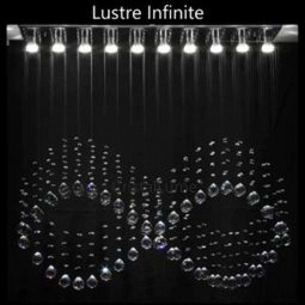 Lustre para sala, quarto, hall, sala de jantar em Cristal k9 Base 18x100