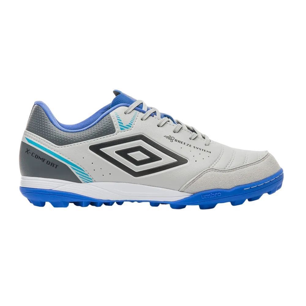 Chuteira Society X-Comfort U01fb00254-838 - Cinza/Azul 40