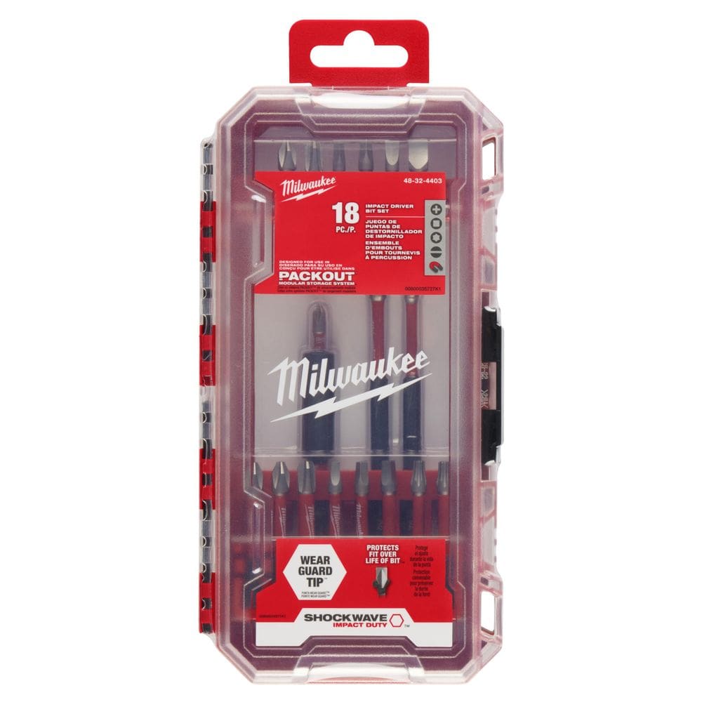 Conjunto de brocas Driver Milwaukee 48-32-4403 18 peças