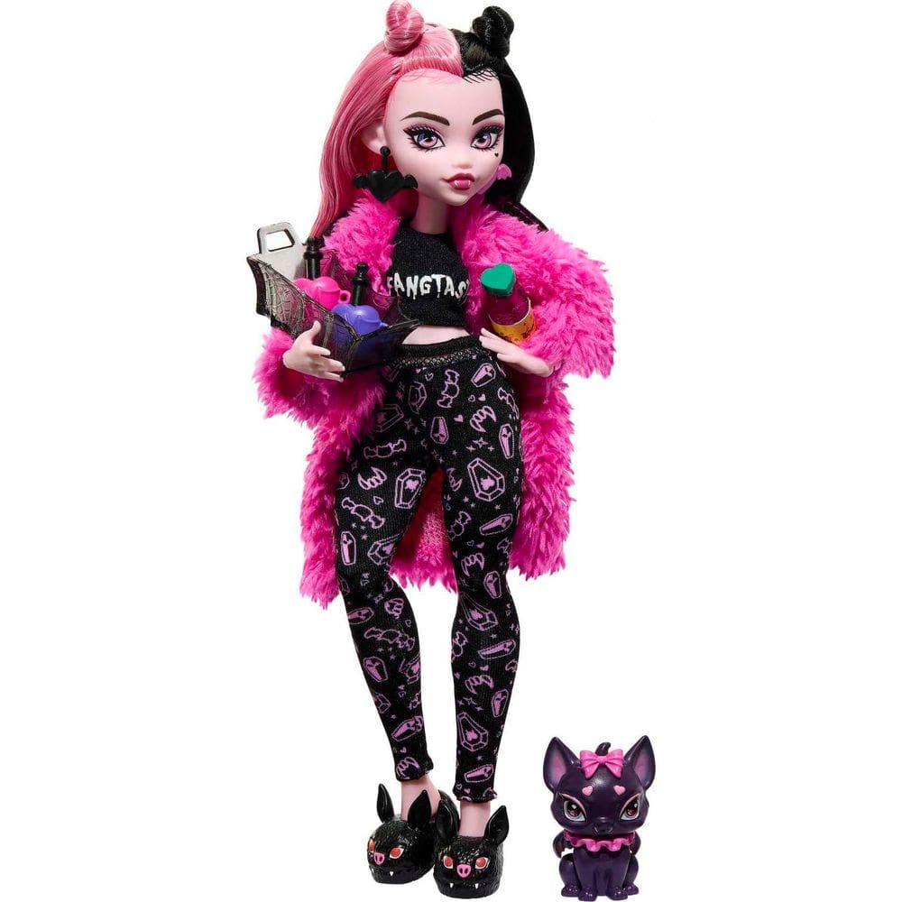 Doll Monster High Draculaura com acessórios para dormir