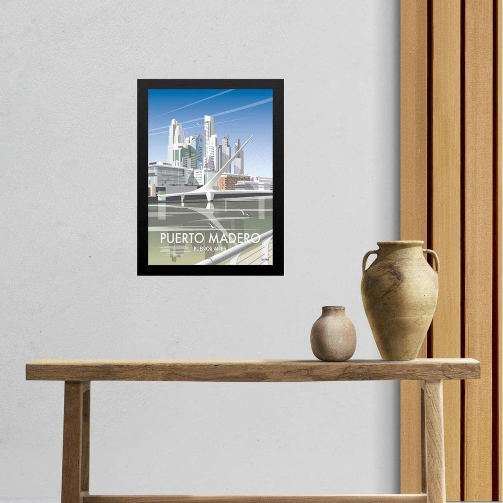 Quadro Decorativo Puerto Madero - Argentina 45X34Cm