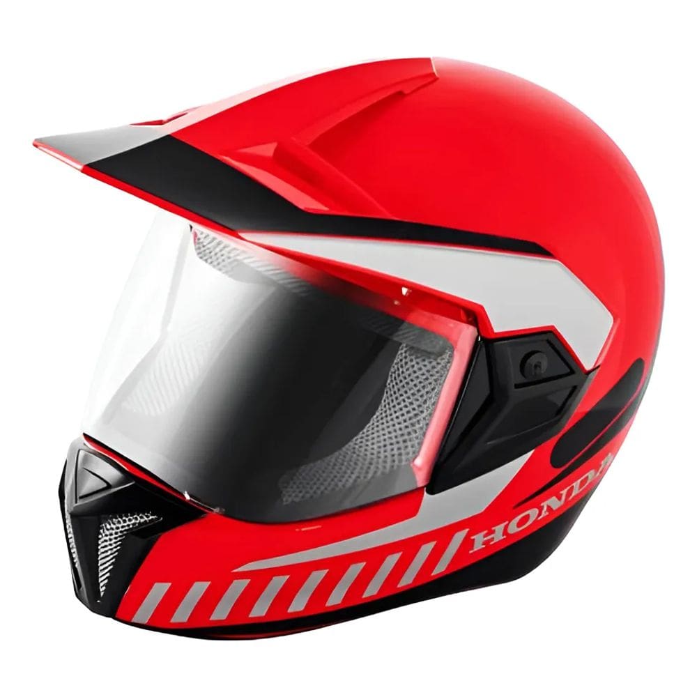 Capacete Honda Genuíno HS3 2021 Vermelho/Preto Tamanho 58