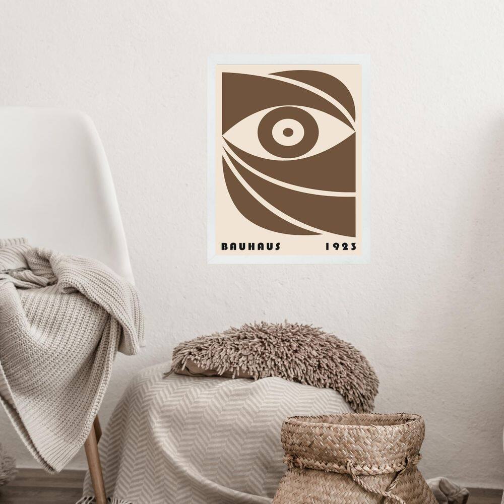 Quadro Bauhaus Poster Marrom - Bauhaus Eye 24X18Cm