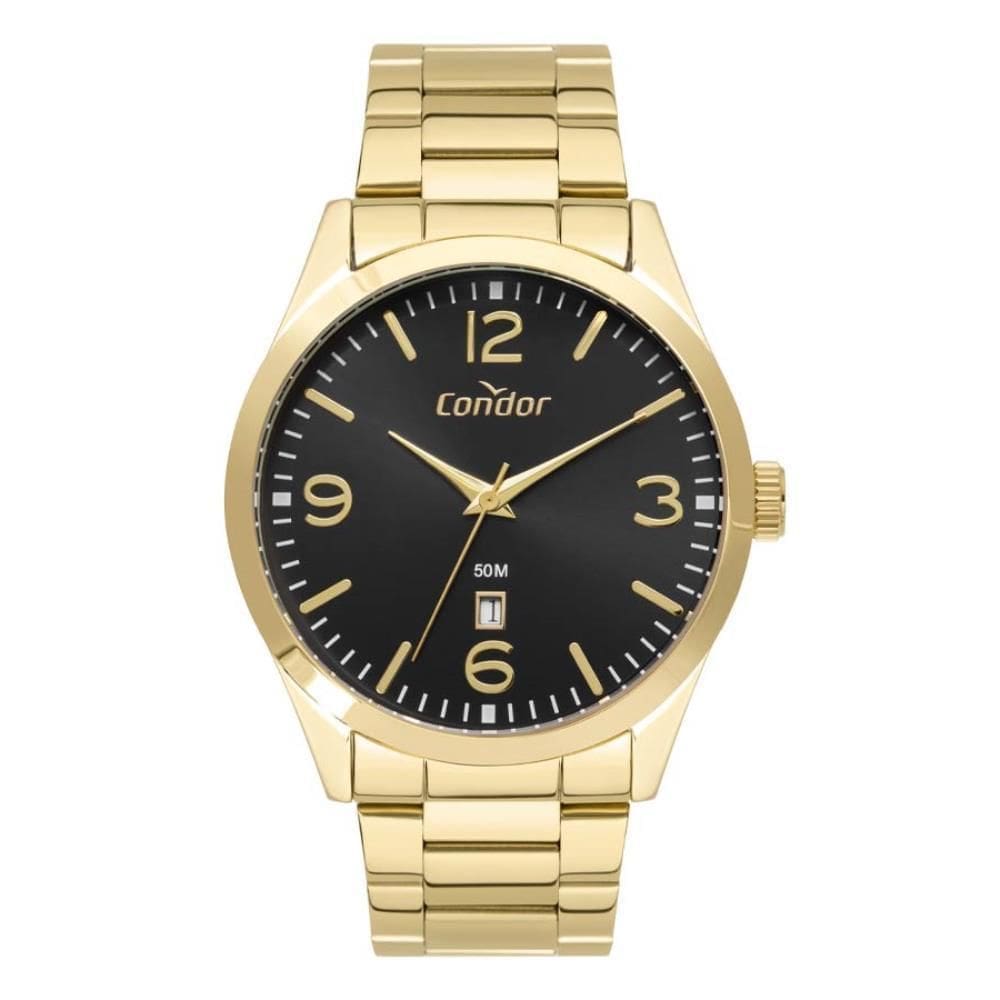 Relógio Condor Masculino Ref: Co2115Mxj/4P Casual Dourado